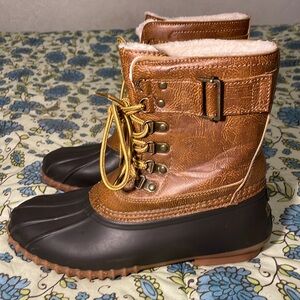 Esport Waterproof Duck Boots Faux Fur Lining